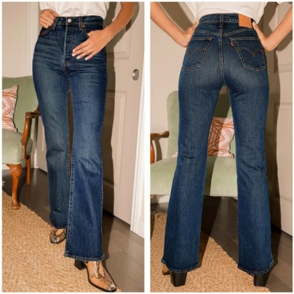 Levi's Ribcage High Rise Bootcut Jeans - Picture 10 of 16